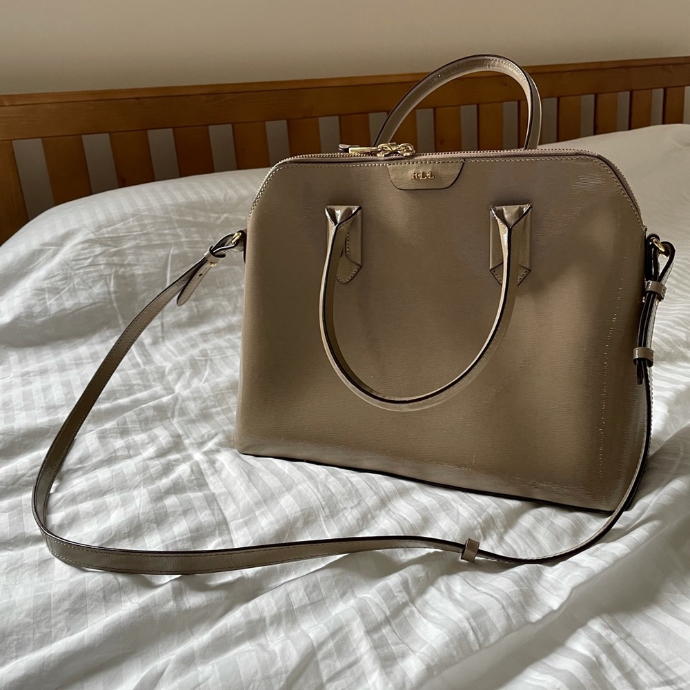 Patent leather RLL purse